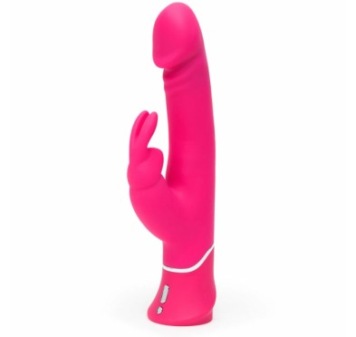 Wibrator - Happy Rabbit Realistic Dual Density Rabbit Vibrator Pink